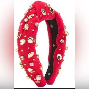 Lele Sadoughi football game day red headband with dust bag